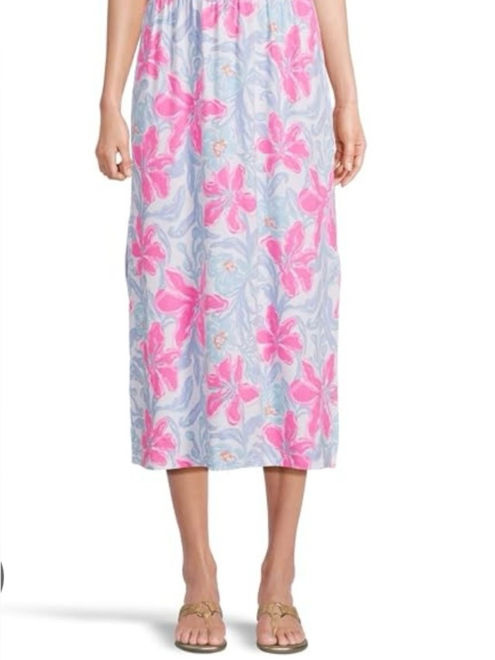 Lilly Pulitzer Gracelyn Women's Pink Floral Halter Midi Dress - Picture 5 of 5